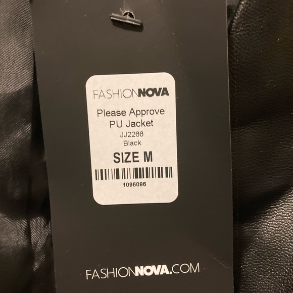 New Fashion Nova Please Approve PU Jacket - Picture 2 of 4